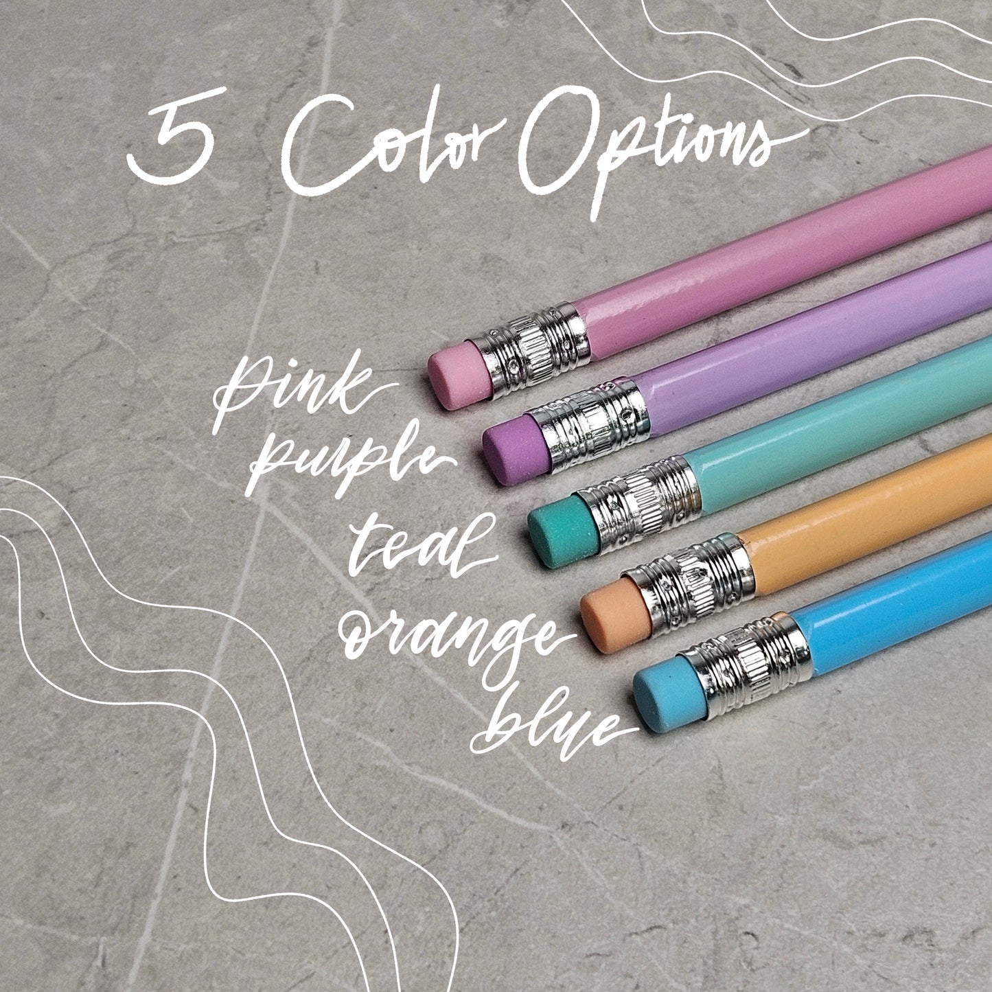 Personalized Name Pencils – Custom Engraved, Triangular Grip, Vibrant Colors