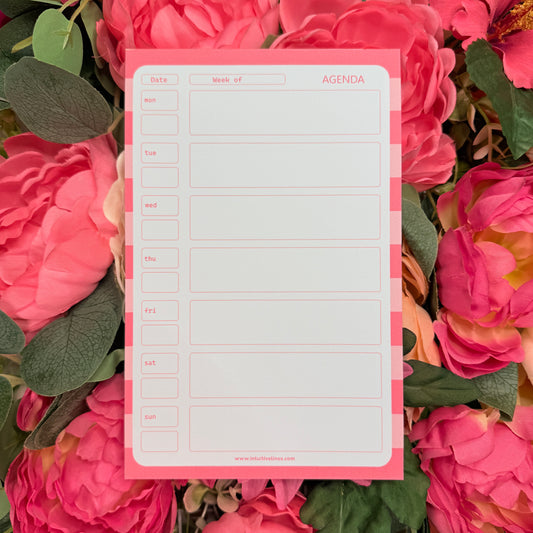 Weekly Agenda Notepad- Desk Pad